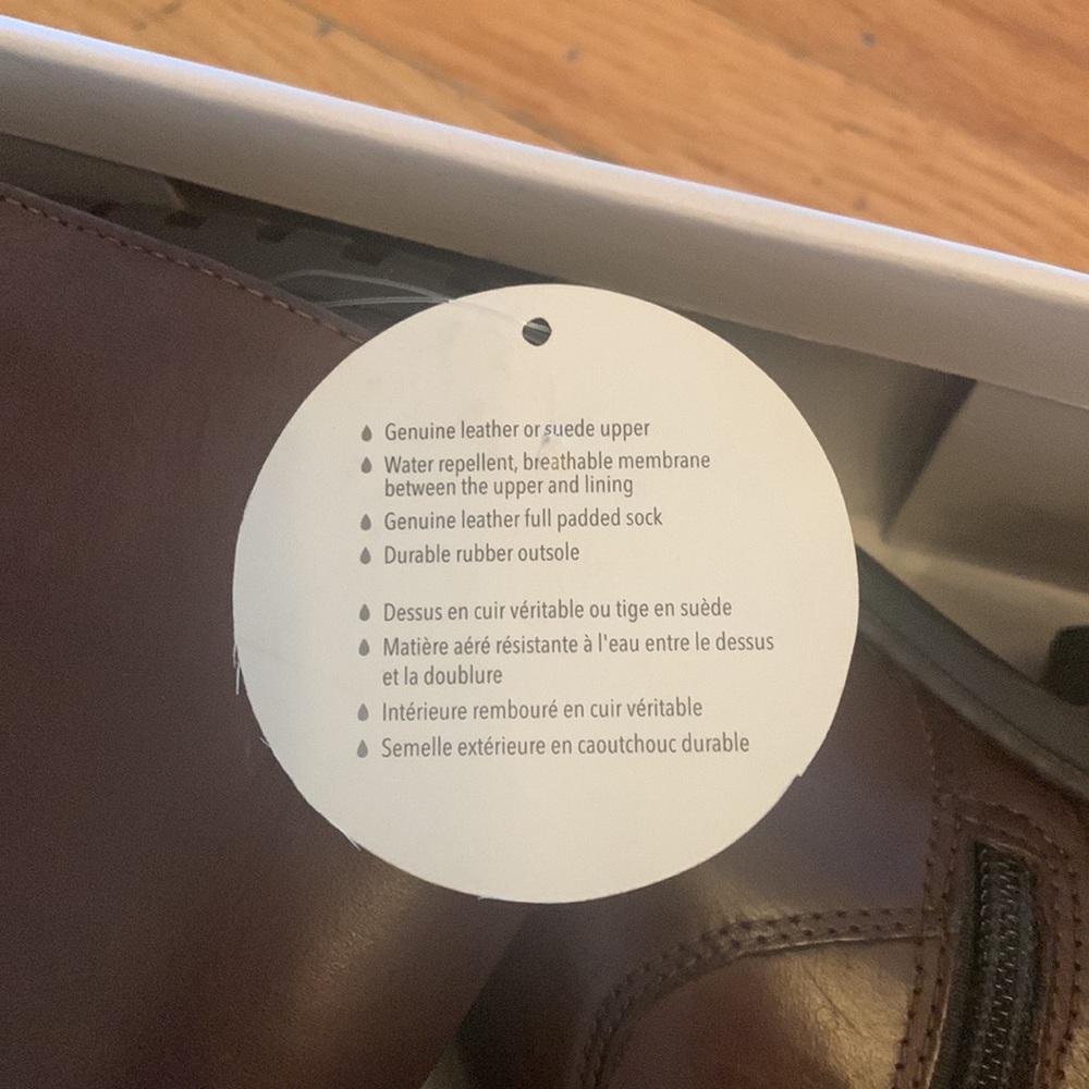 Biotime Viviana Boots Weatherproof Brown Genuine Leather - Picture 3 of 4